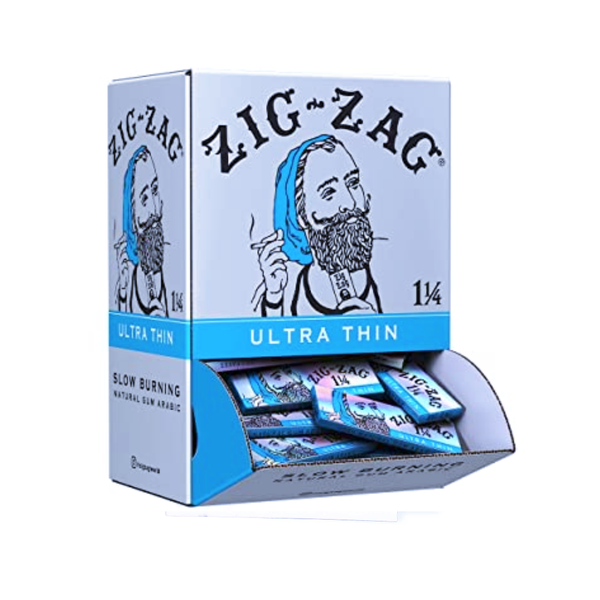 ZIG ZAG 24CT ULTRA THIN BLUE/SILVR 1.25
