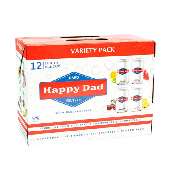 HAPPY DAD SELTZER VARIETY 24/12OZ(2/12PK)