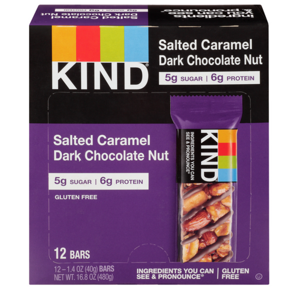 KIND BAR 12CT SALTED CARAMEL DARK CHOC