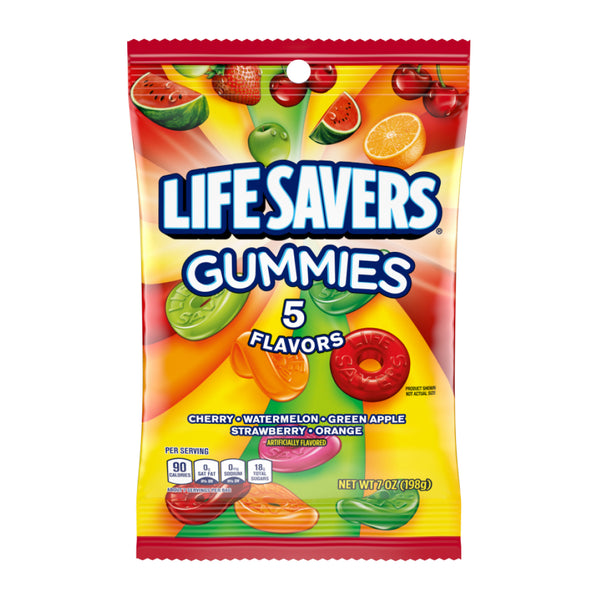 LIFESAVORS GUMMY 5 FLAVORS BAG 12/7OZ