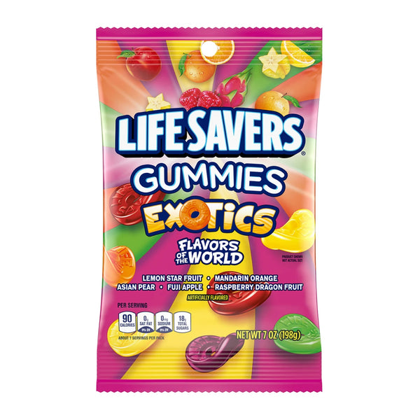 LIFESAVORS GUMMY EXOTICS BAG 12/7OZ