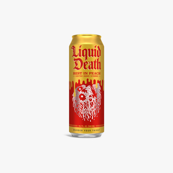 LIQUID DEATH 12/19OZ REST IN PEACH