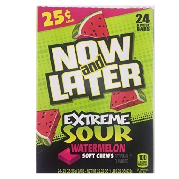 NOW&LATER 24/0.93OZ EXT WATERMELON