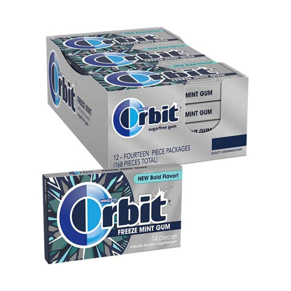 ORBIT GUM FREEZE MINT 12CT