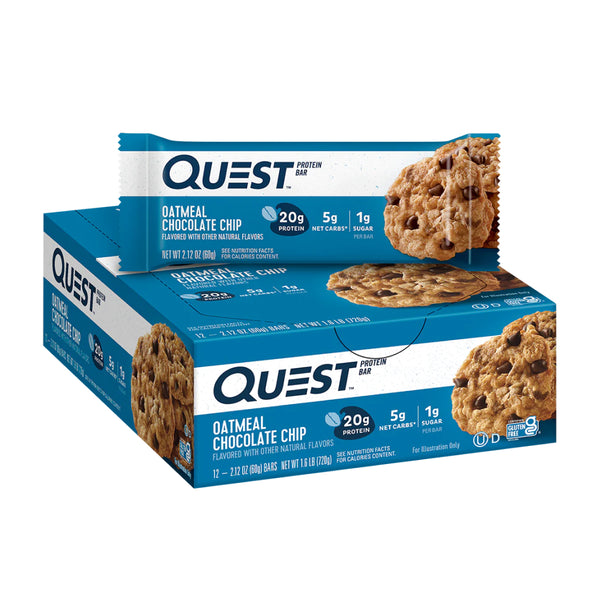 QUESTBAR OATMEAL CHOC 12CT