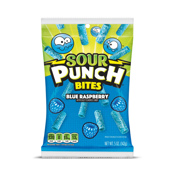 SOUR PUNCH 12/5OZ BLUE RASPBERRY STRAWS