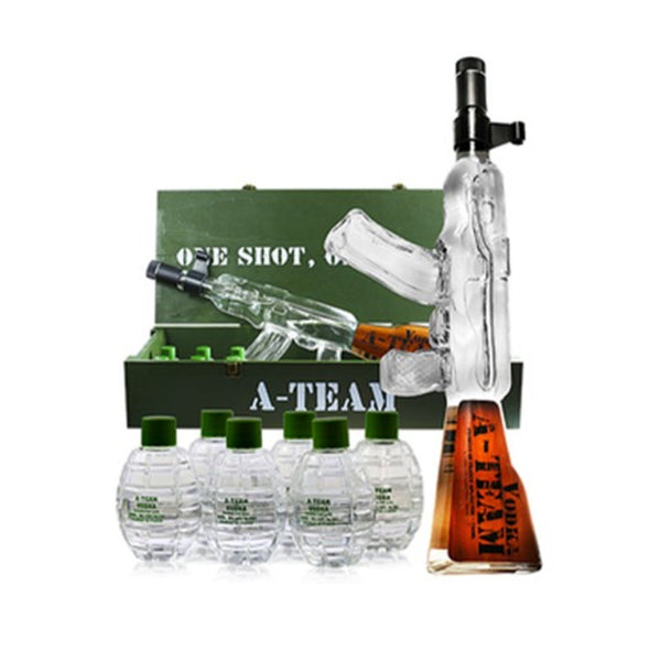 A TEAM SWAT RIFLE VODKA GIFT 750ML