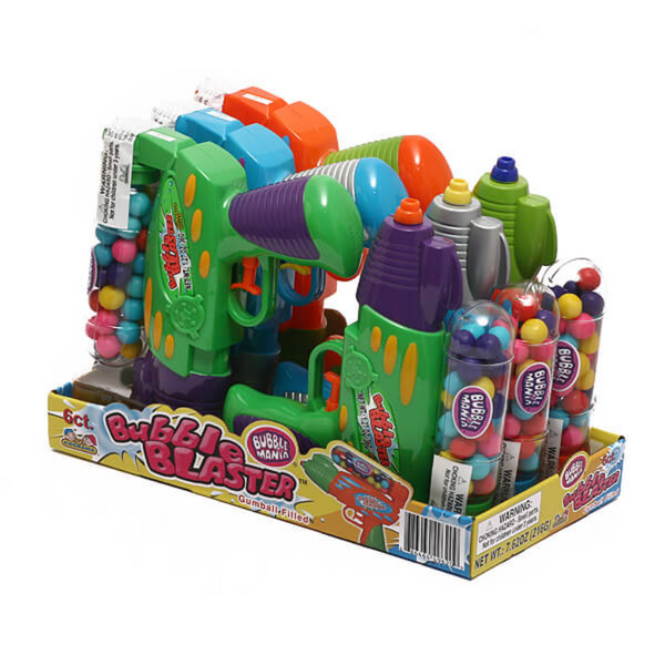 TOY CANDY BUBBLE BLASTER 6CT