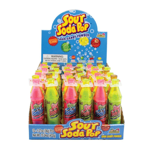 TOY CANDY SOUR SODA POP 12CT