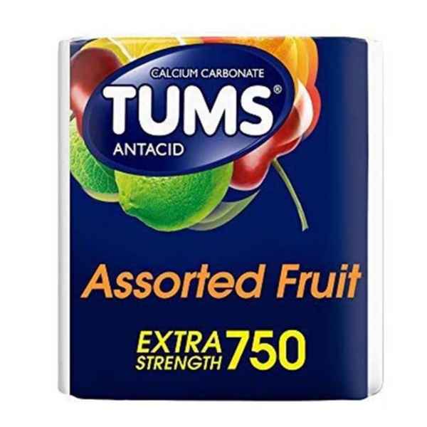 TUMS ASSORTED FRUIT 750 12/1CT