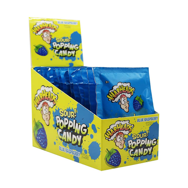 WARHEADS 20CT POP CANDY BLUE RASPBERRY