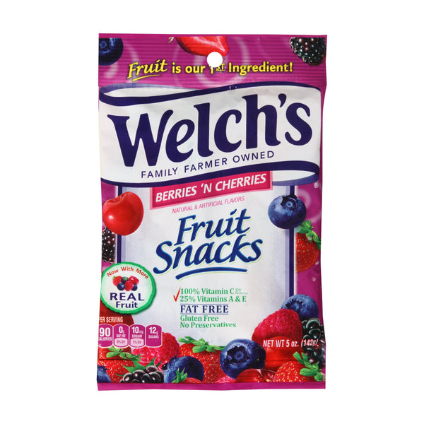 WELCH'S SNACK BERRY/CHERRY BAG 12/5OZ
