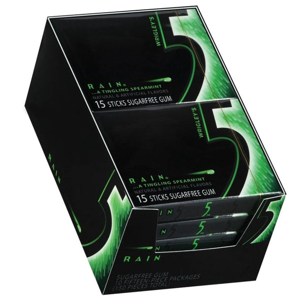 5 GUM RAIN GREEN 10/15CT