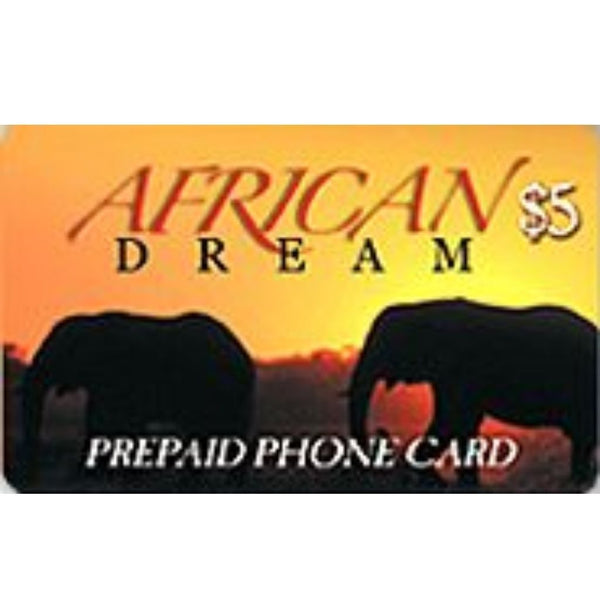 AFRICAN DREAM $5  CARD 1CT