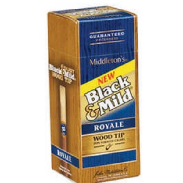 BLACK&MILD 25/1CT WOOD TIP ROYALE