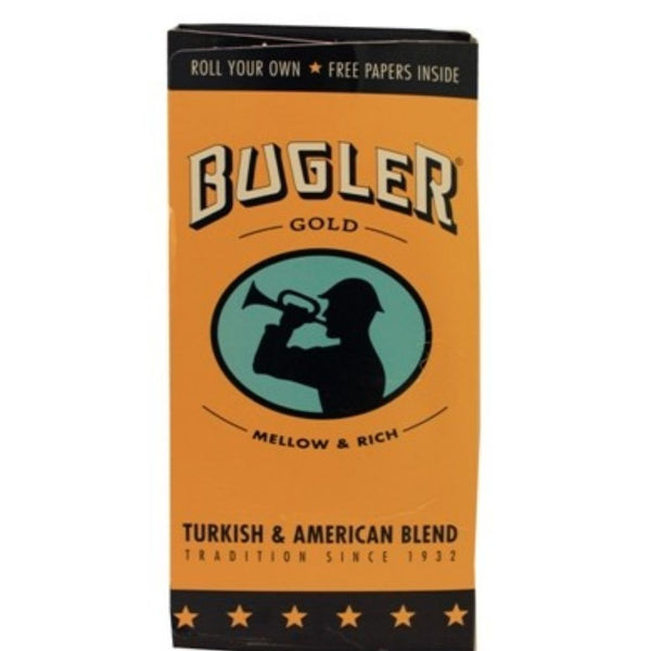 BUGLER 12/0.65OZ POUCHS GOLD MELLOW&RICH CIG TOB