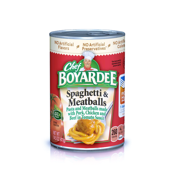 CHEF BOYARDEE SPAGHETTI&MEATBALLS 24/15