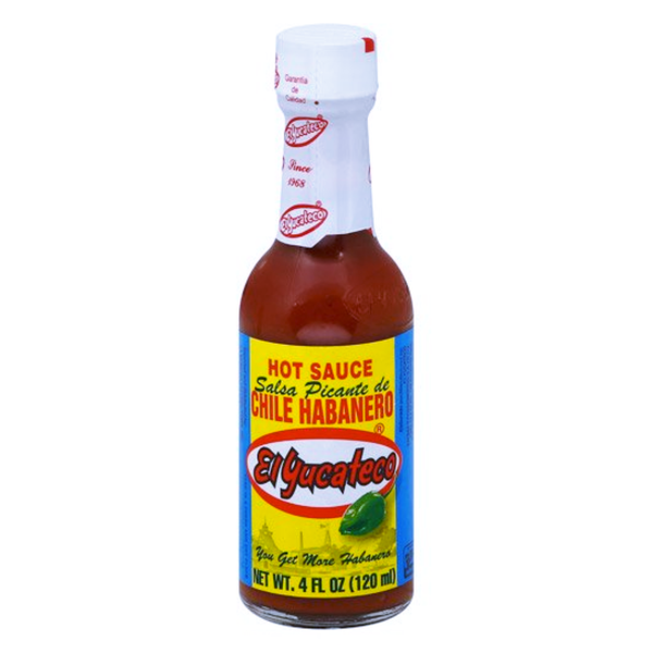 EL YUCATECO HOT RED SAUCE 12/4OZ