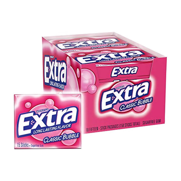 EXTRA GUM BUBBLE CLASSIC 10/15CT