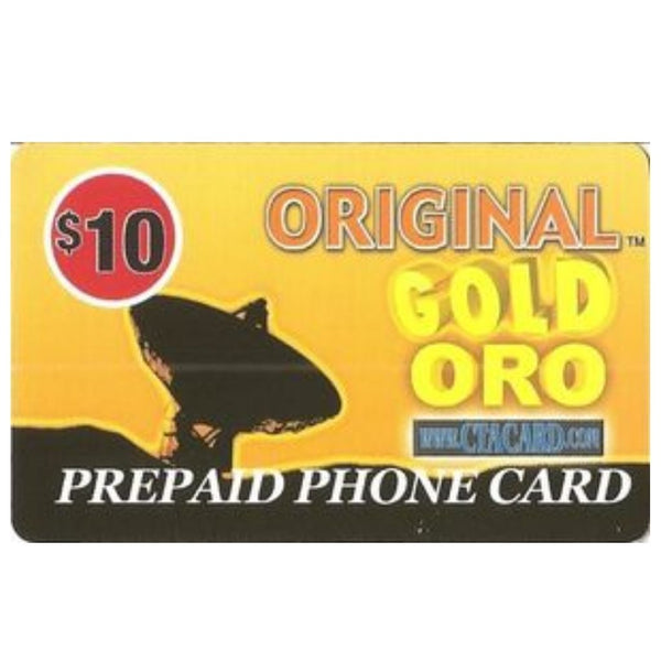 GOLD ORO $10  CARD 1CT