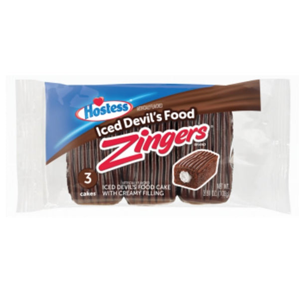HOSTESS ZINGERS CHOCOLATE 6/3.81OZ
