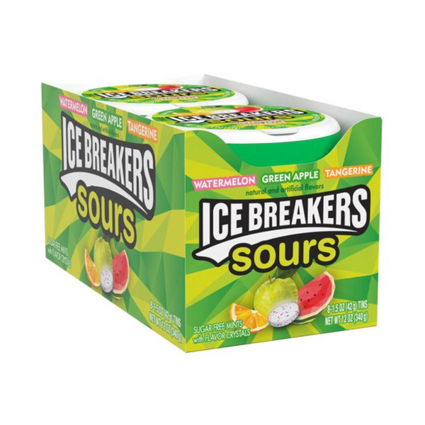 ICE BREAKER MINTS SOUR APPLE/WAT 8/1.5