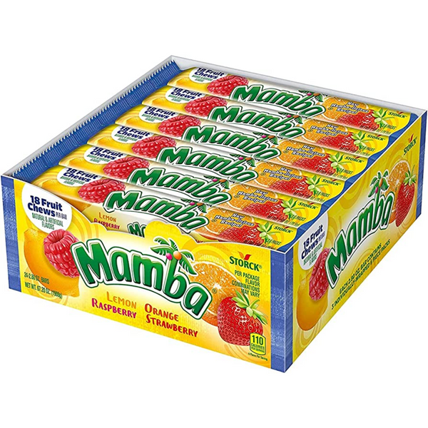 MAMBA FRUIT CHEWS ORIG 24/2.6OZ