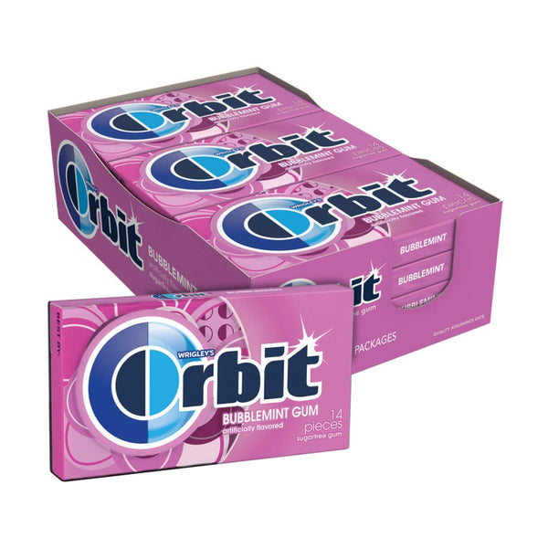 ORBIT GUM BUBBLEMINT 12/14CT