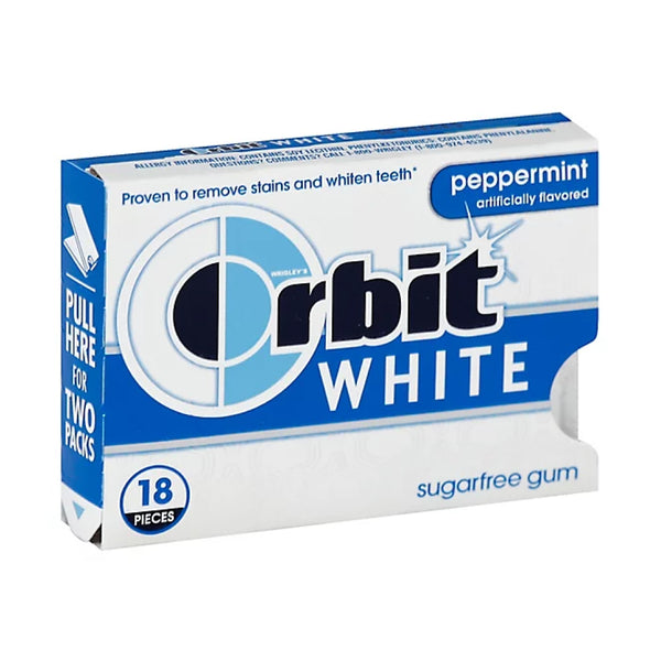 ORBIT WHITE 9/18CT PEPPERMINT