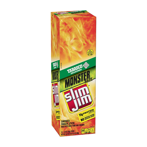 SLIM JIM MONSTER TABASCO 18/1.9OZ