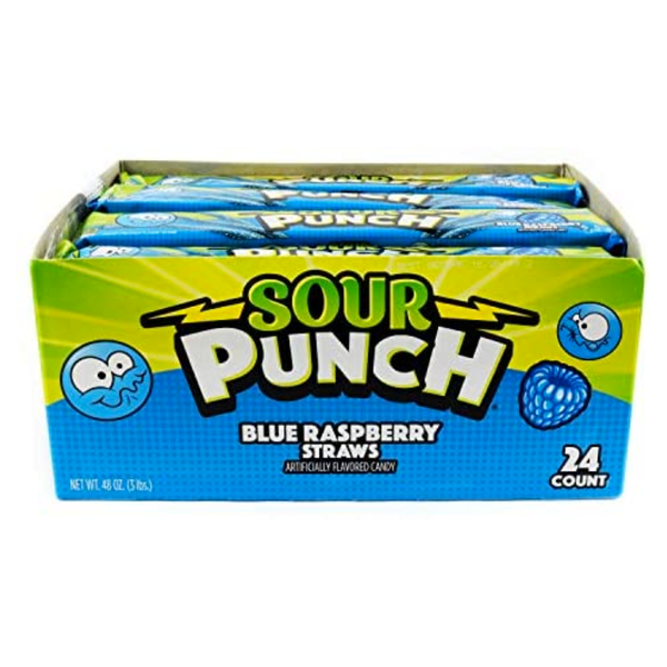 SOUR PUNCH 24/2OZ BLUE RASPBERRY