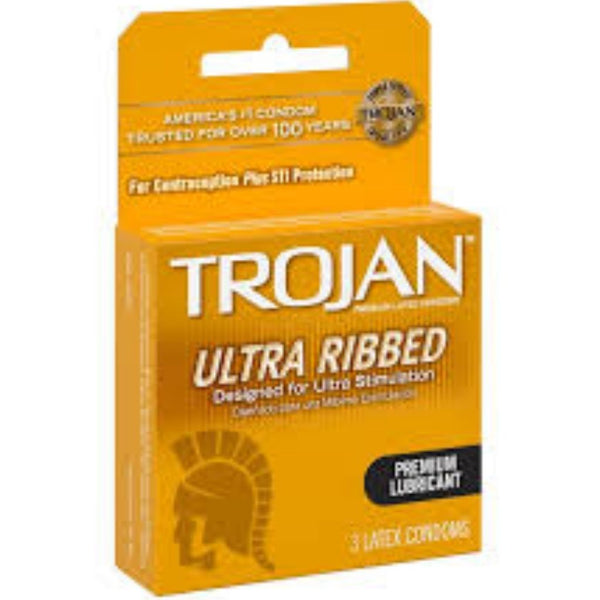 TROJAN GOLD ULTRA RIBBED 6/3CT