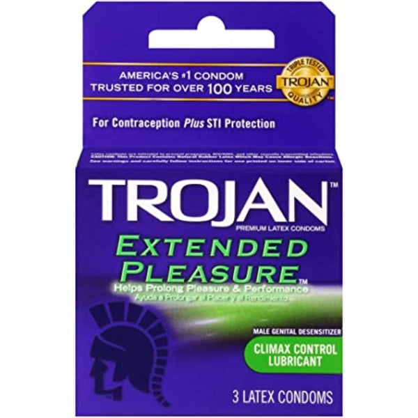 TROJAN PURPLE EXT PLEASURE 6/3CT