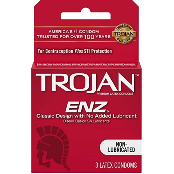 TROJAN RED NON-LUB 6/3CT