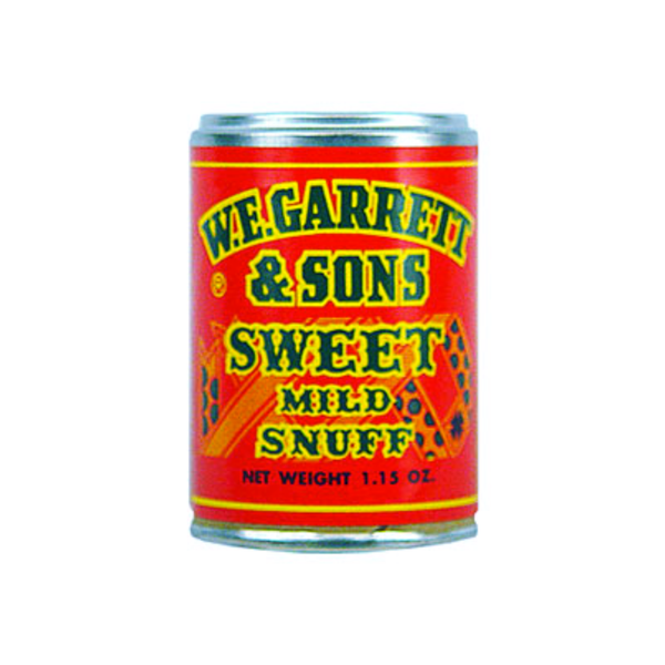 W.E GARRET SWEET RED SNUFF 12/1.15OZ