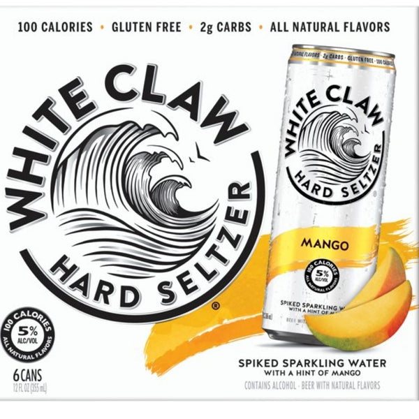 WHITE CLAW 24/12OZ (2/12CT) VARIETY MANGO