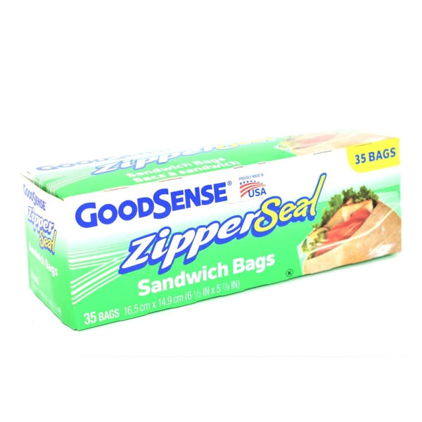 ZIPPER SEAL SANDWICH BAGS 40CT